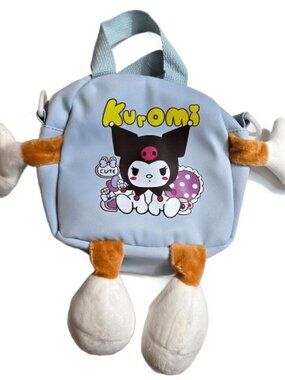 Sanrio Light Blue Kuromi Plush Character Bag